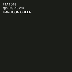 #1A1D18 - Rangoon Green Color Image